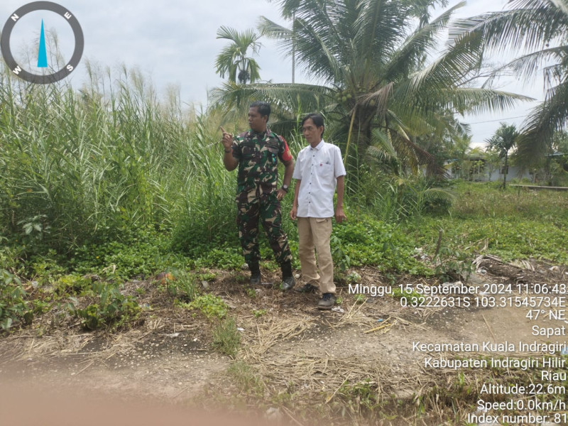 Upaya Pencegahan Karhutla Terus Rutin Dilaksanakan Babinsa Koramil 04/Kuindra Melalui Patroli