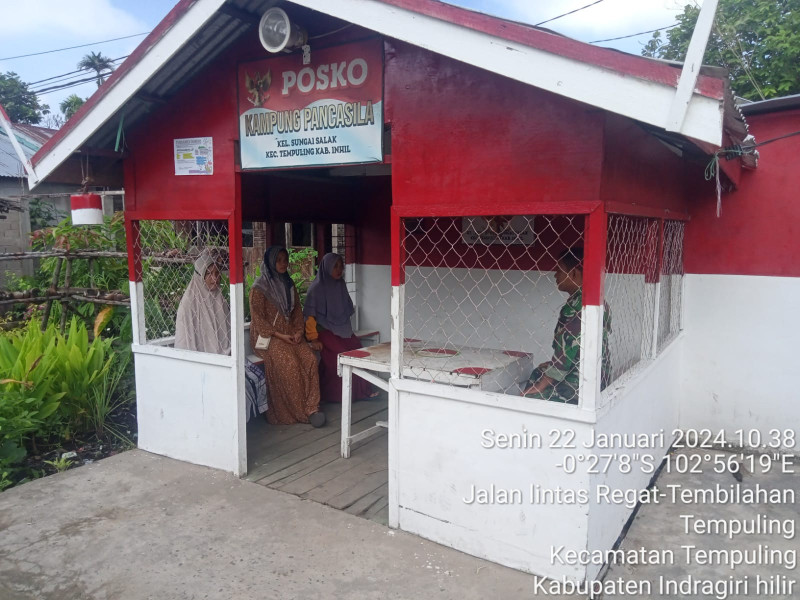 Babinsa Koramil 03/Tpl Ajak Masyarakat Untuk Terapkan Kamtibmas dan Saling Membantu Antar Sesama