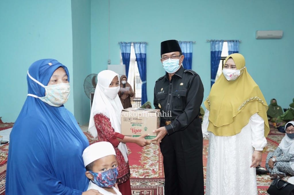 Bupati Inhil Hadiri Peringatan Maulid Nabi Muhammad 1442 H di Sungai Beringin