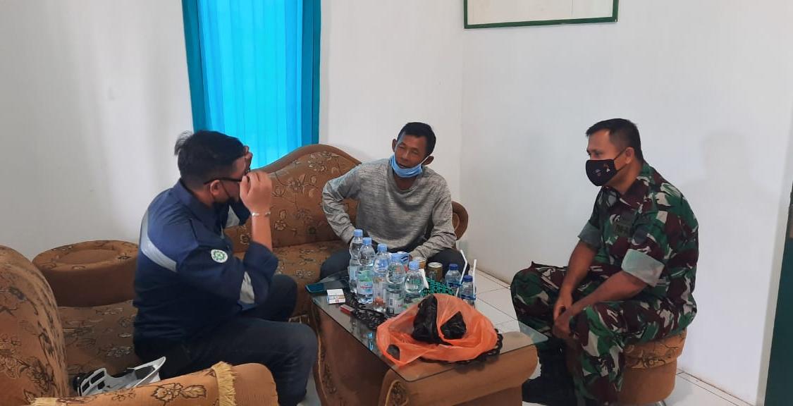 Komsos Danramil 03/Tempuling bersama Babinsa Dan Warga Binaan