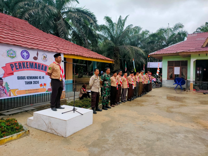 Danramil 09/Kmg Hadiri Undangan Perkemahan Dalam Rangka Hari Pramuka Ke-63 Tahun