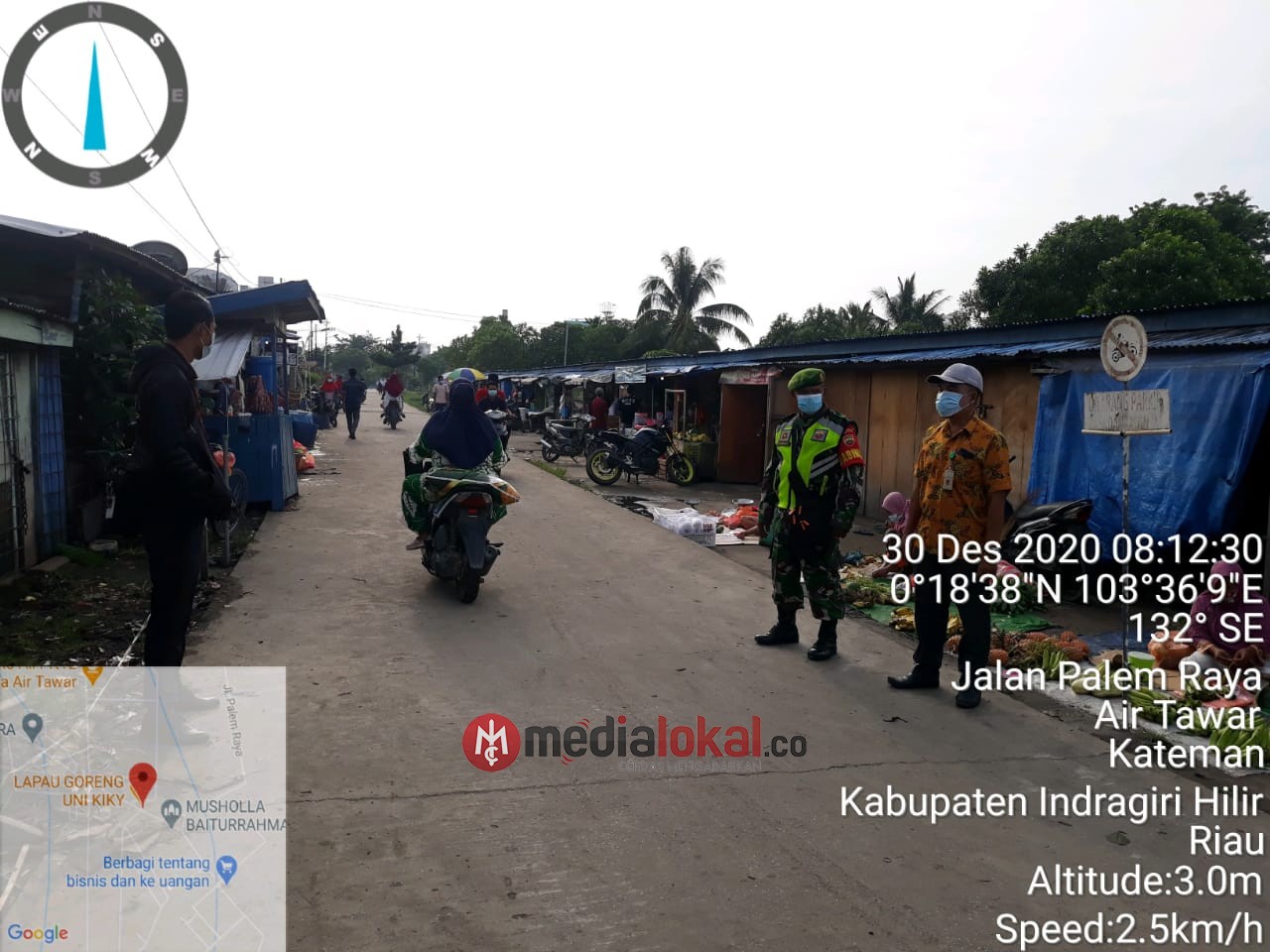 Babinsa Koramil 06/Kateman dan Satgas Lakukan Penegakkan Disiplin