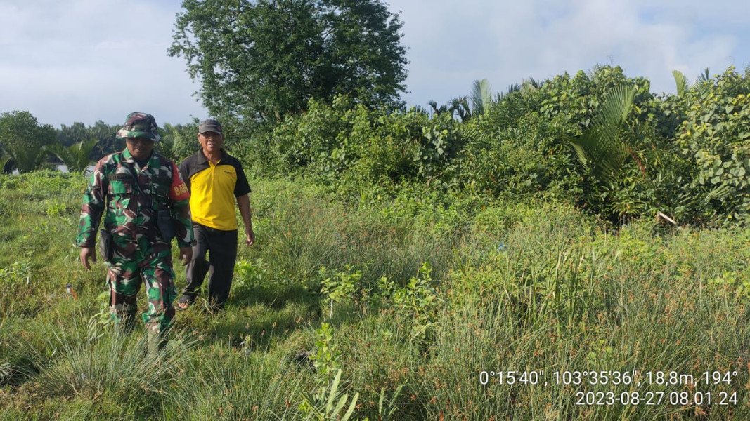 Serda Chandra Bastian Turun Ke Wilayah Untuk Melihat Perkembangan Lahan dan Hutan