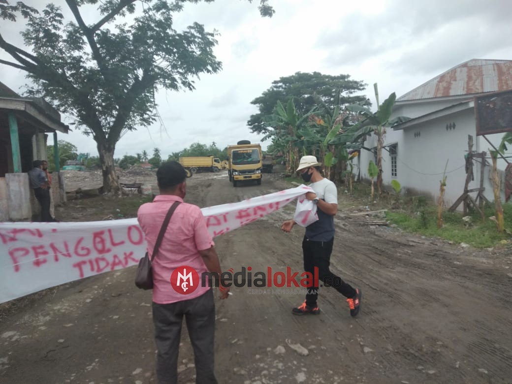 Diduga Tak Kantongi Izin, Tempat Penyimpanan Material di Tanjungbalai Didemo