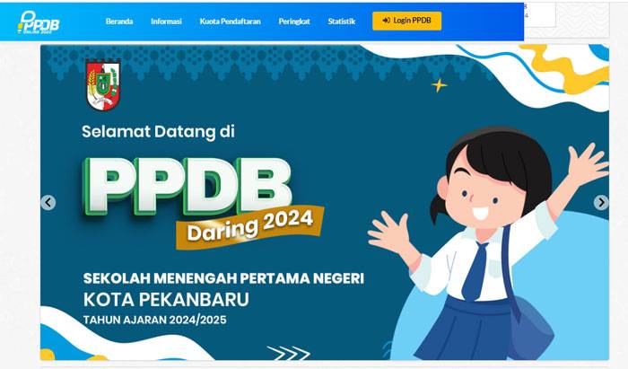 Disdik Kota Pekanbaru Gunakan Sistem Penerimaan Online