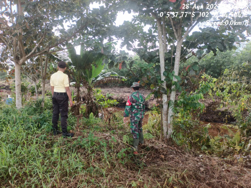 Bhabinsa 05/Gas Kopda Chandra Manto Gencar Laksanakan Patroli Hutan Dan Lahan di Wilayah Binaan