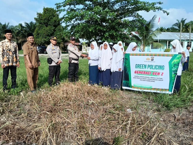 Green Policing, Polsek Kemuning Laksanakan Penyuluhan Cinta Lingkungan