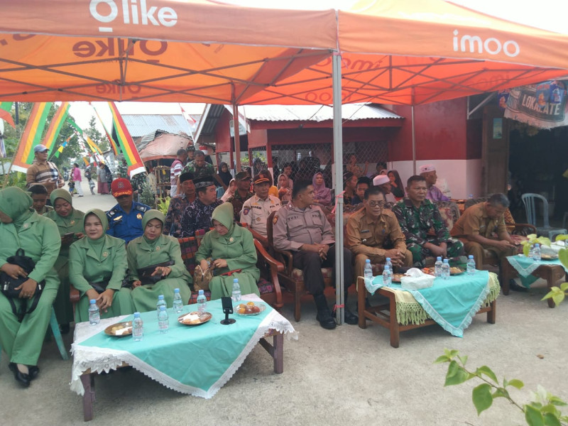 Danramil 03/Tpl Menghadiri Launching Kampung Pancasila Di Wilayah Kelurahan Sei Salak