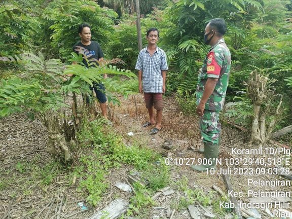 Babinsa Koramil 10/Pelangiran Terus Patroli Karhutla Demi Kenyamanan Lingkungan