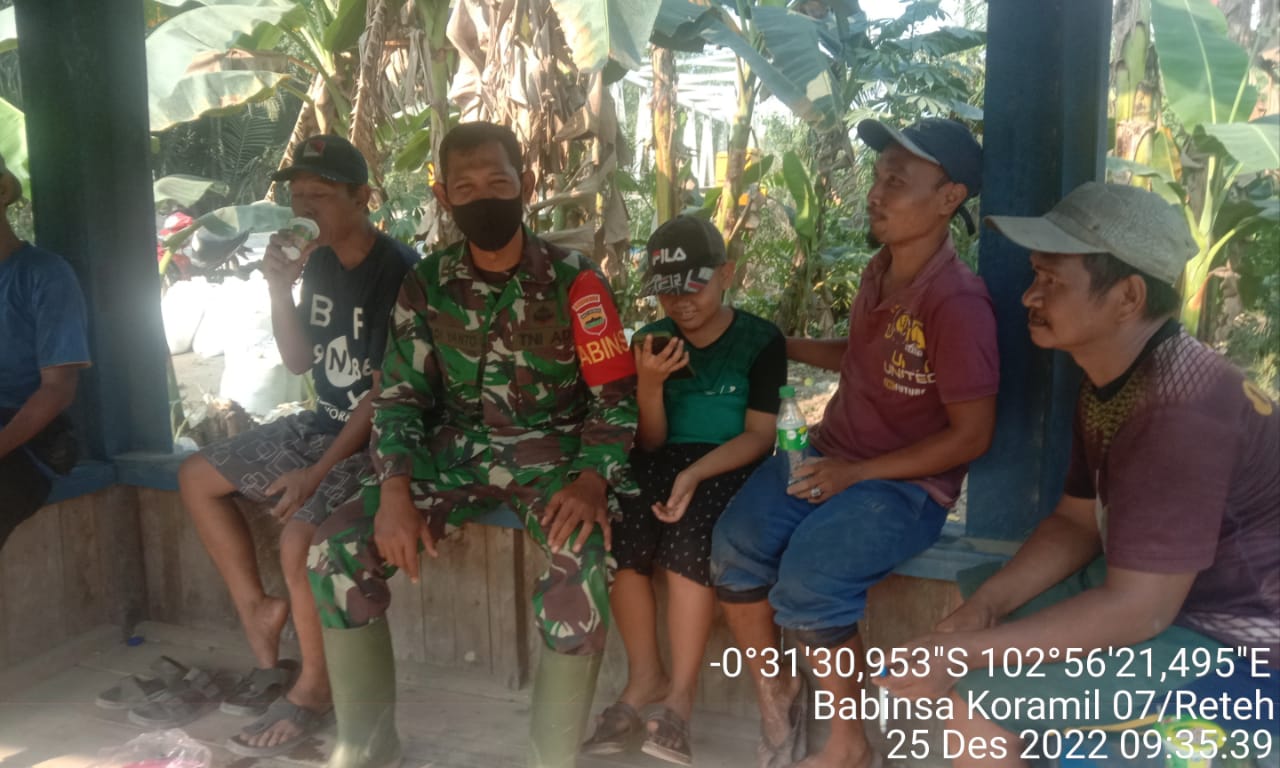 Sertu Yadi Yanto Tetap Turun Ke Wilayah Untuk Laksanakan Komsos