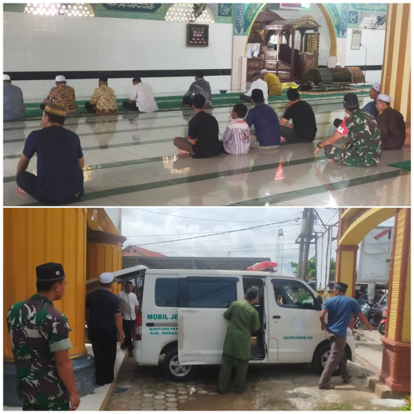 Tunjukan Rasa Empati, Babinsa 03/Tpl Ikut Sholatkan Jenazah Warga Binaan