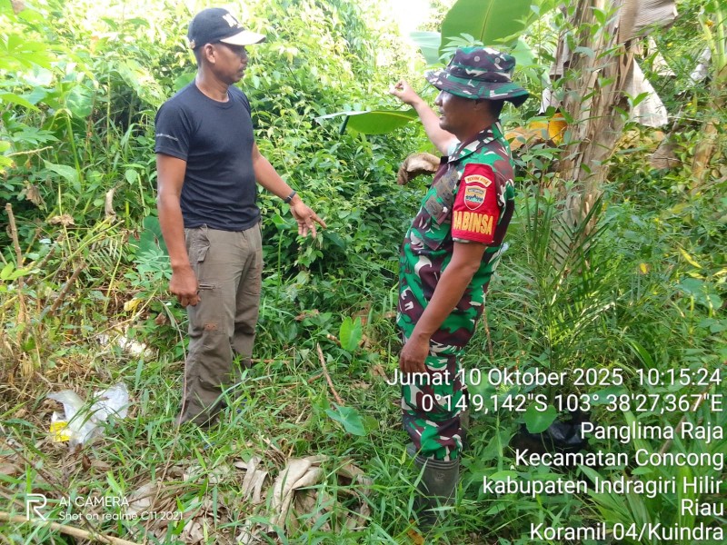 Kegiatan Patroli Tapal Batas: Babinsa Koramil 04/Kuindra Jaga Keamanan Wilayah