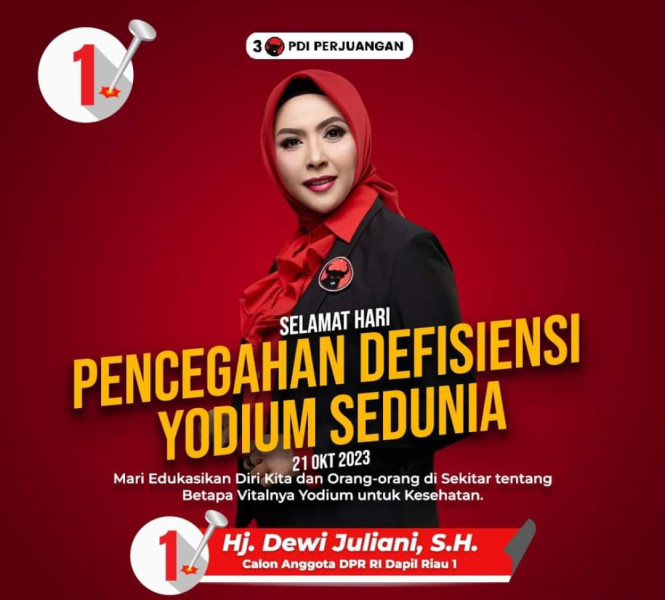 Hari Pencegahan Defisiensi Yodium Sedunia, Dewi Juliani Ungkap Pentingnya Yodium Bagi Tubuh