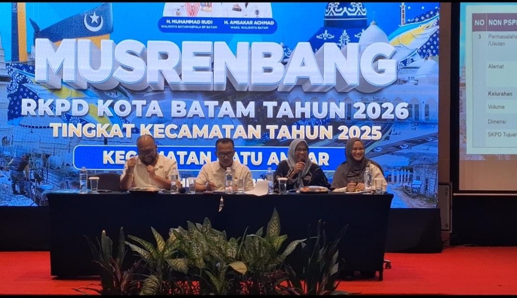Musrenbang RKPD Tahun 2026 Tingkat Kecamatan Batu Ampar, Bahas Usulan Jalan danLampu Jalan, Sekolah, Drainase, Bin Countener Sampah