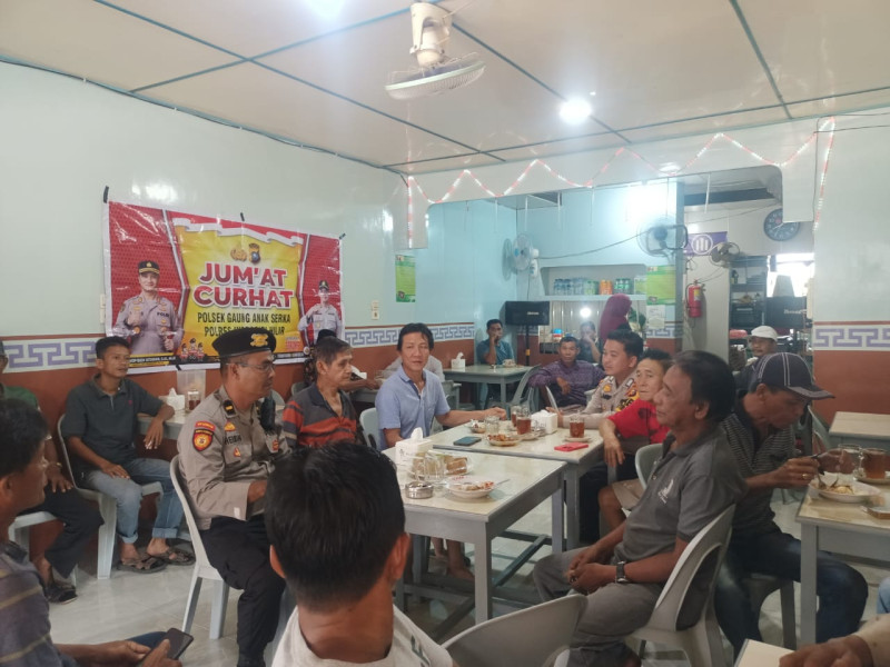 Jum'at Curhat, Personel Polsek Gas Cooling System Pilkada Damai