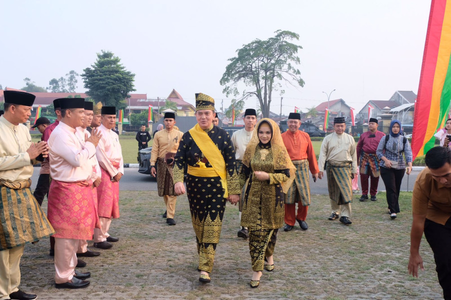 Syukuran Penabalan Gelar Adat, Polda Riau Gelar Pesta Rakyat