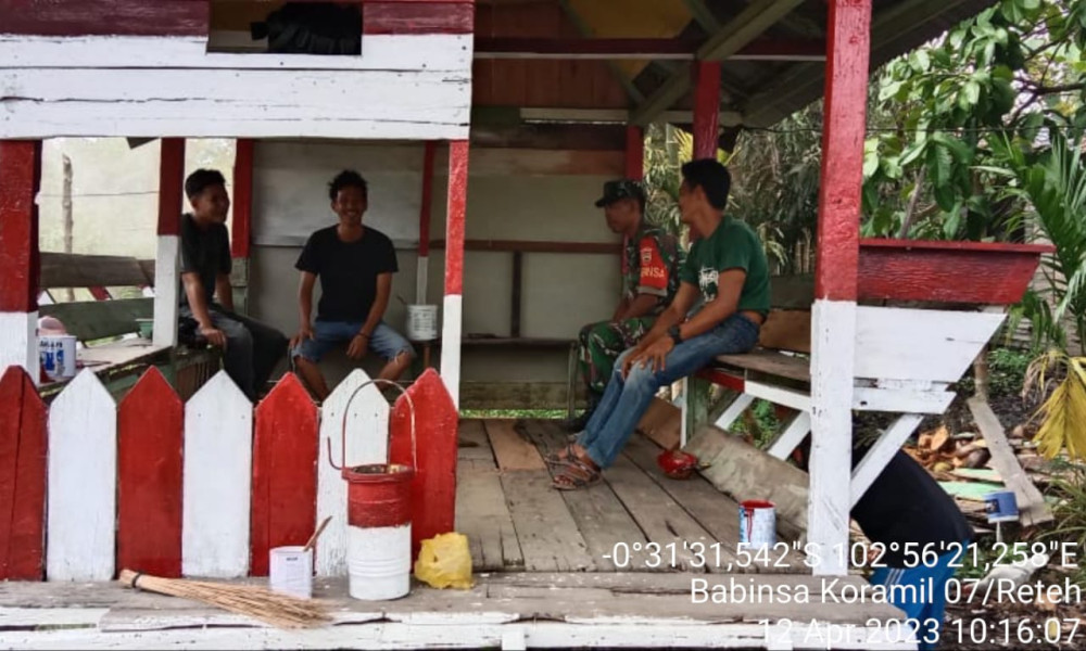 Sertu Yadi Yanto Berikan Pemahaman Kepada Pelajar Terkait Nilai-nilai Pancasila