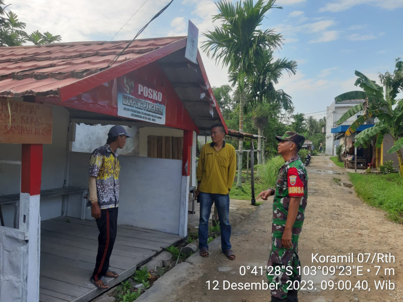 Bersama Pemuda, Koramil 07/Reteh Himbau Untuk Hindari Pergaulan Bebas dan Narkoba