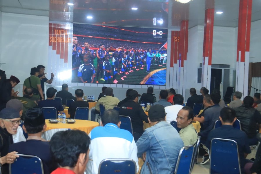 Polres Indragiri Hilir Gelar Nobar Piala Dunia 2026, Perkuat Silaturahmi dan Sinergitas Kamtibmas