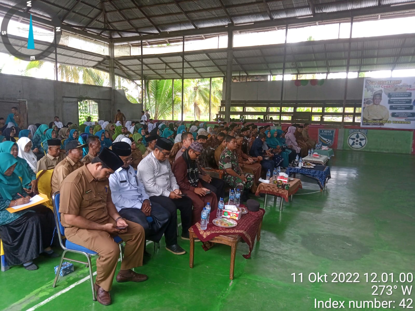 Danramil 09/Kemuning Ikuti Pembukaan Pelatihan Stunting Yang Dibuka Langsung Bupati Inhil