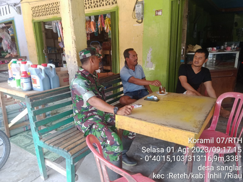 Koramil 07/Reteh Ingatkan Warga Untuk Tidak Membuka Lahan Dengan Cara Membakar