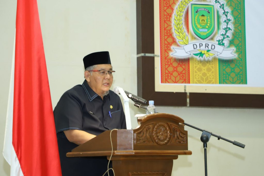 Bupati Inhil Menghadiri Rapat Paripurna Ke – 16 Masa Persidangan III Tahun Sidang 2023 DPRD Kab. Inhil