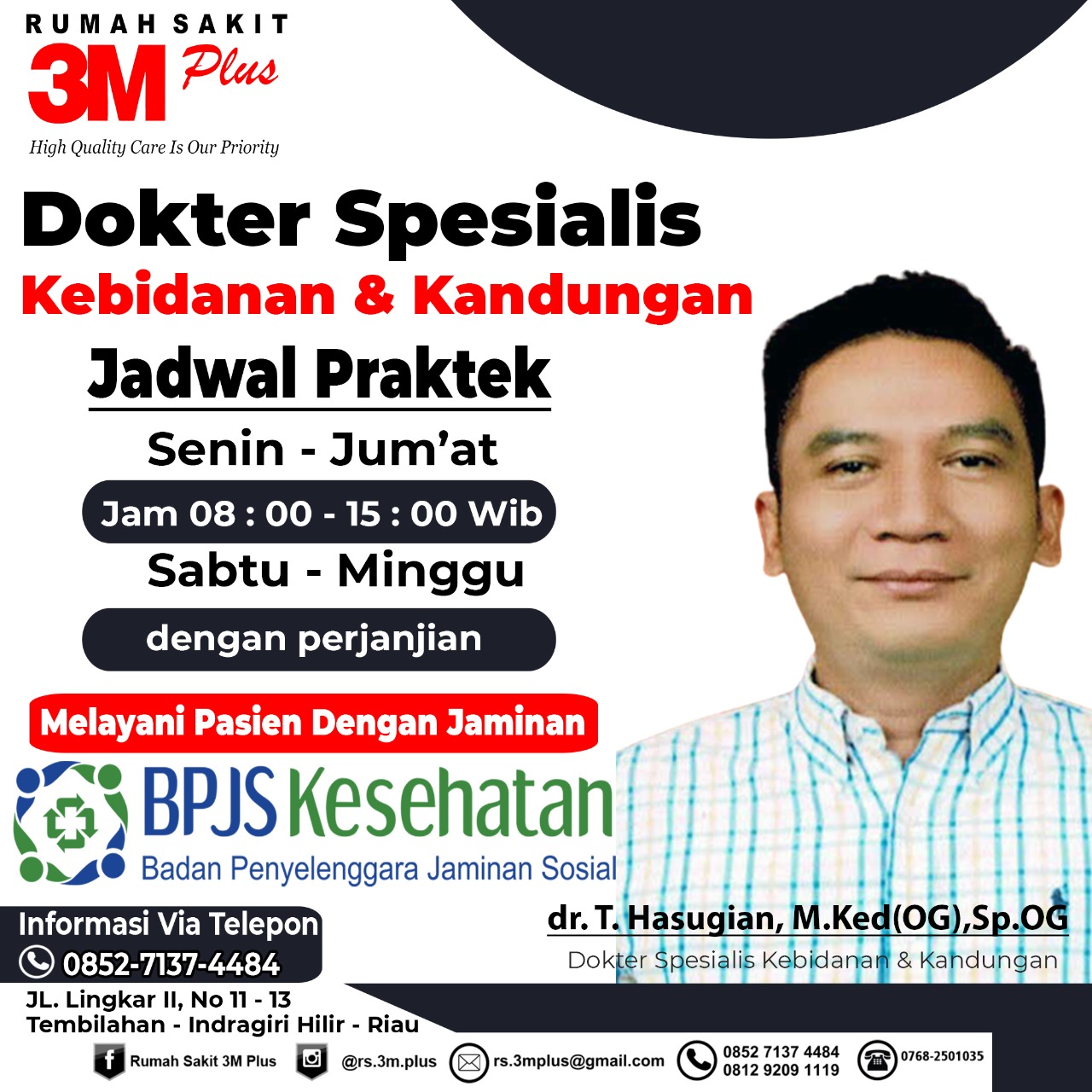 Bisa Pakai BPJS Kesehatan, RS 3M Plus Tembilahan Kini Miliki Dokter Tetap Spesialis Kandungan, ini Jadwal Prakteknya