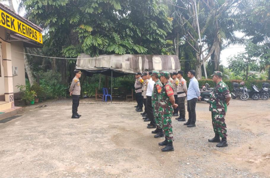 Kapolsek Kempas Ingatkan Personil Polsek dan Koramil Jaga Netralitas dalam Pilkada 2024