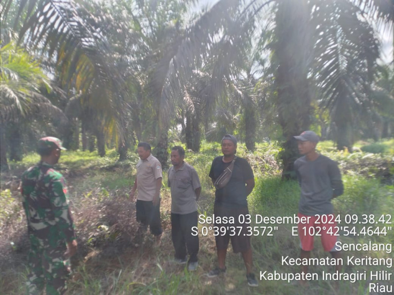 Rutin Patroli Karhutla, Berikut Pesan-pesan Babinsa Koramil 09/Kemuning