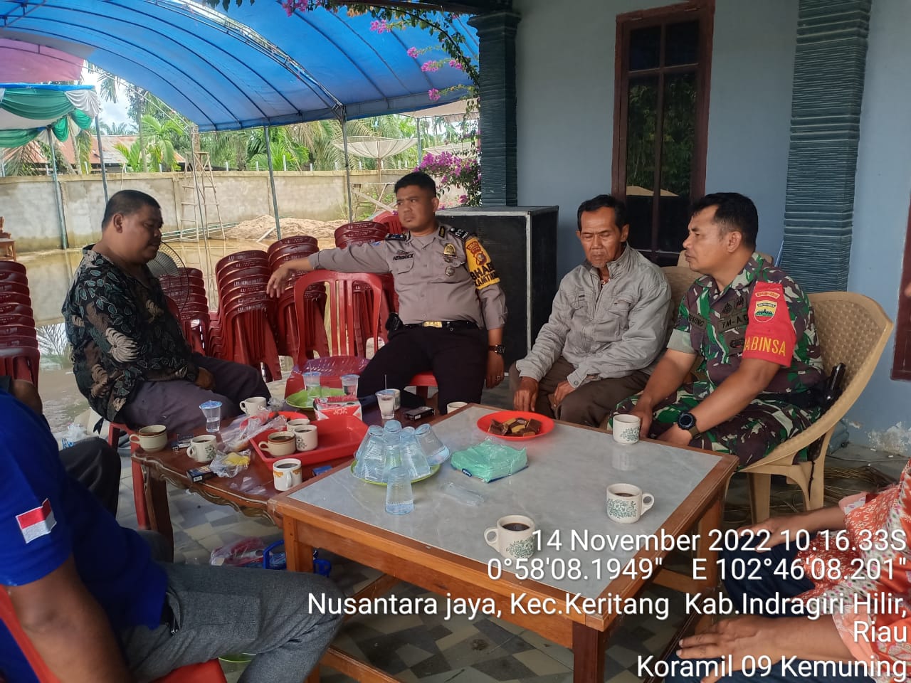 Jalin Silaturahmi dan Kerjasama Yang Baik Bersama Babinsa Koramil 09/Kemuning