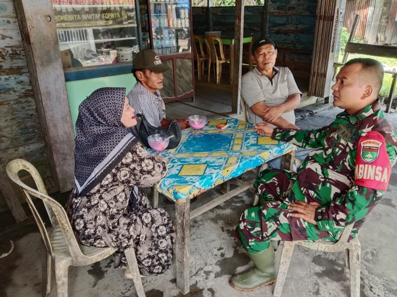 Pengawasan SDM Oleh Koramil 07/Reteh, Upaya Jaga Keamanan dan Ketertiban