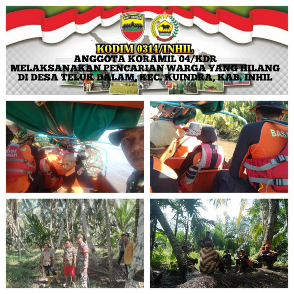 Dugaan Orang Hilang, Babinsa Koramil 04/Kdr Bergerak Cepat Untuk Pencarian Warga