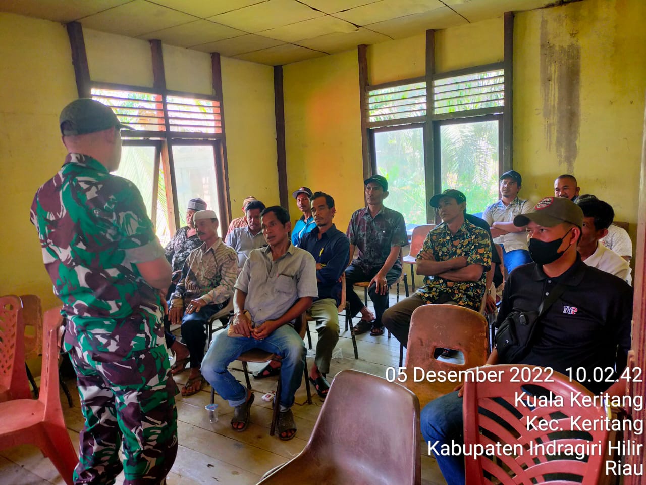 Komsos Bersama Kopda Nasrianto Untuk Lakukan Pencegahan Karlahut