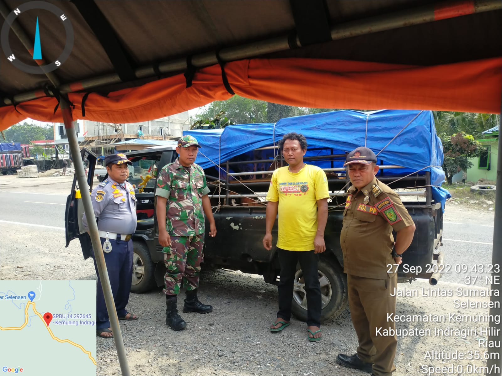 Kopda Nasrianto Turun Untuk Melakukan Pengawasan Terhadap Hewan Ternak