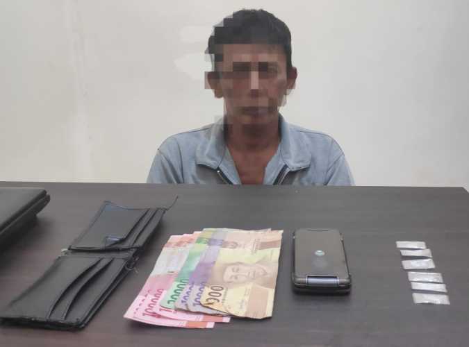 Polsek Tembilahan Hulu Tangkap Pengedar Shabu