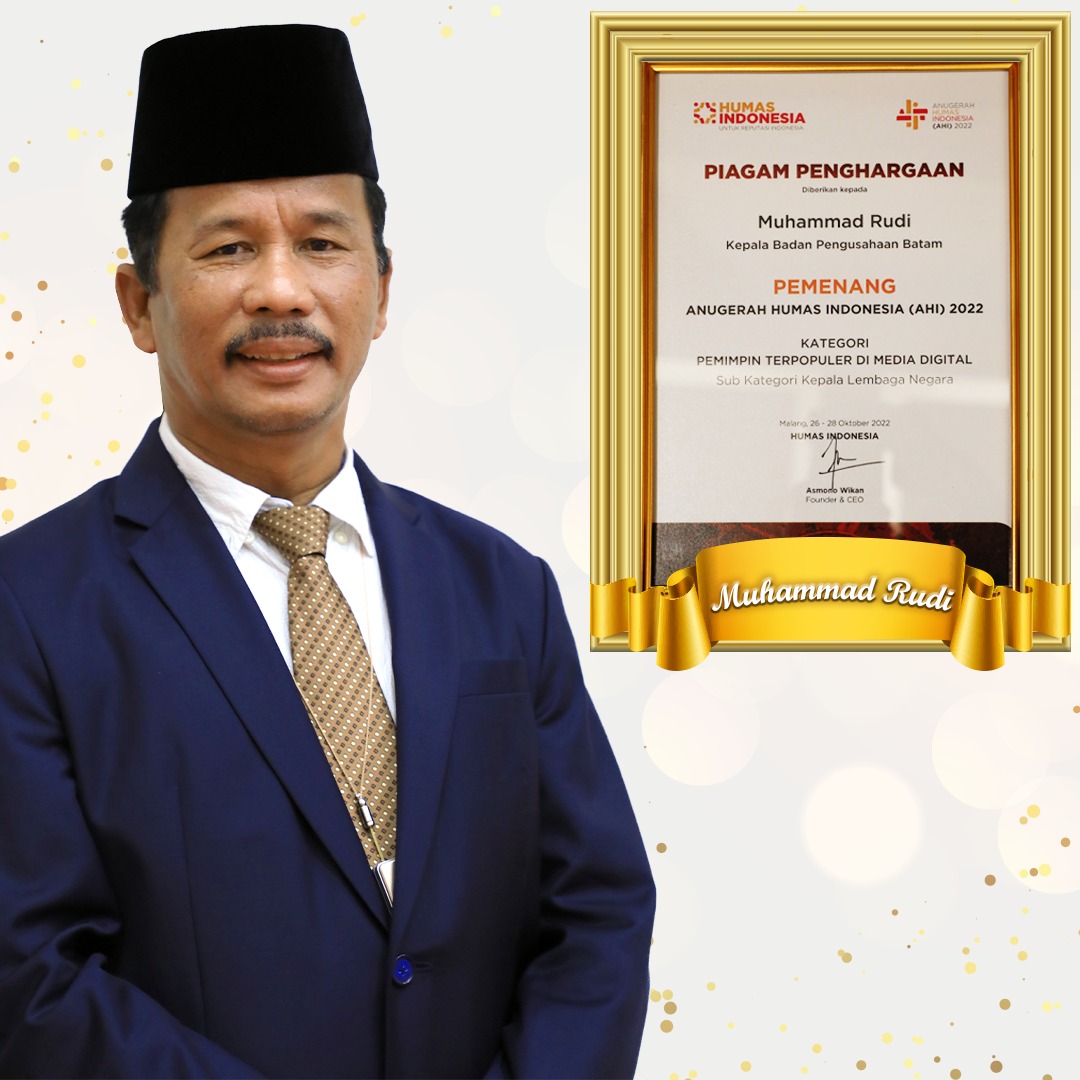 Muhammad Rudi dan BP Batam Raih Anugerah Terpopuler AHI 2022