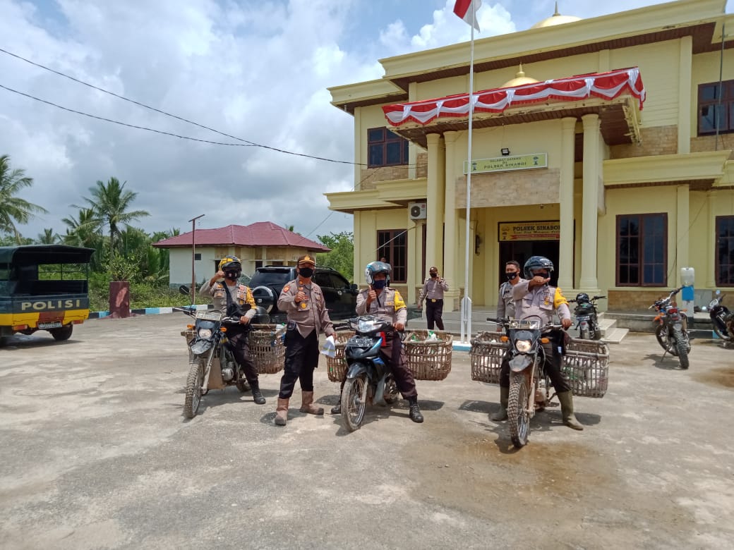 Sembako Bantuan Porli di Sinaboi Diantar Langsung ke Rumah Warga