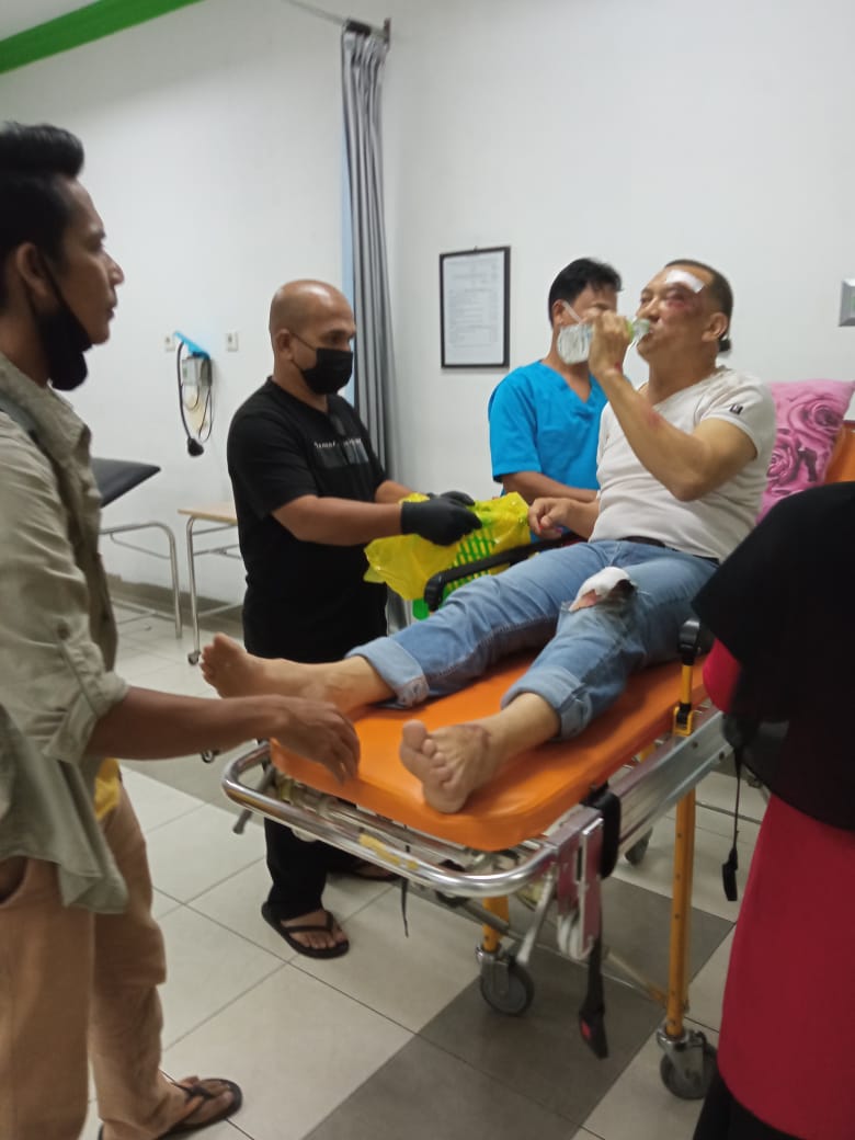 Calon Wakil Bupati Nomor Urut 2 Natuna Alami Kecelakaan Tunggal