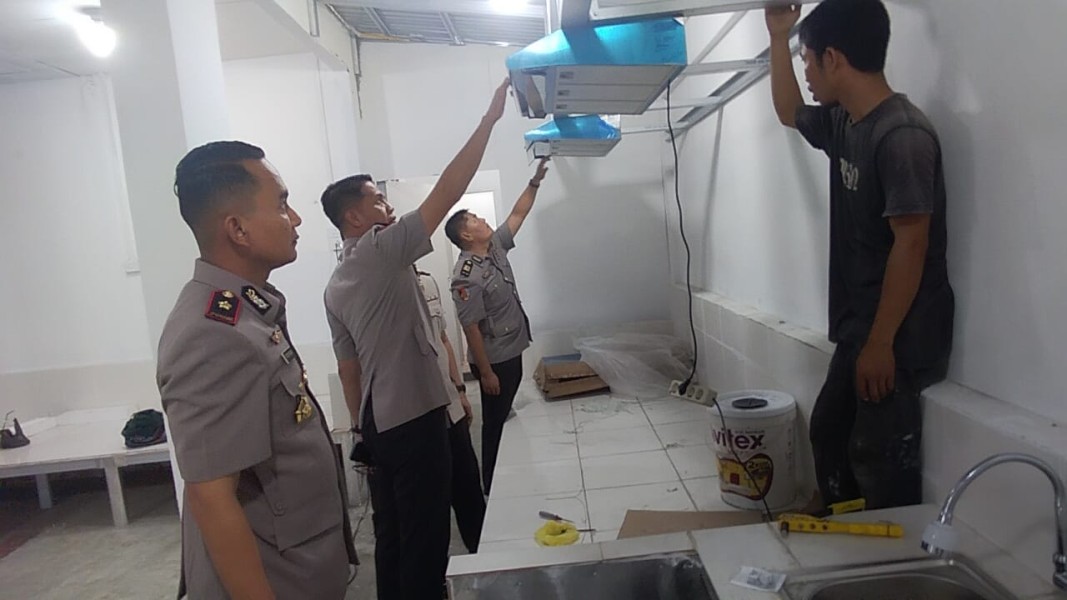 Progres Pembangunan Dapur SPPG Polres Indragiri Hilir Capai 85 Persen