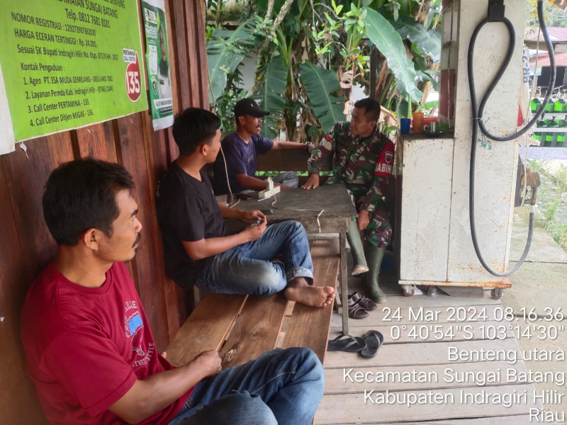 Ciptakan Hubungan Baik, Koramil 07/Reteh Upaya Untuk Jaga Kedekatan Dengan Harga