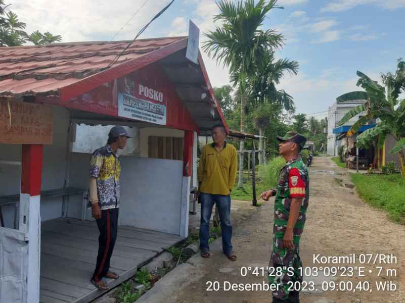 Bersama Pemuda, Koramil 07/Reteh Himbau Warga Untuk Menghindari Narkoba dan Pergaulan Bebas