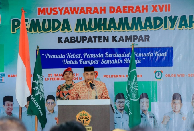 Ketua DPRD Kampar Muhammad Faisal Hadiri Musda Pemuda Muhammadiyah