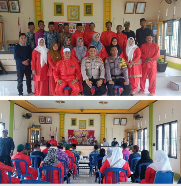 Kapolsek Gaung Anak Serka Beserta Personil Laksanakan Program Jum'at Curhat Bersama Warga