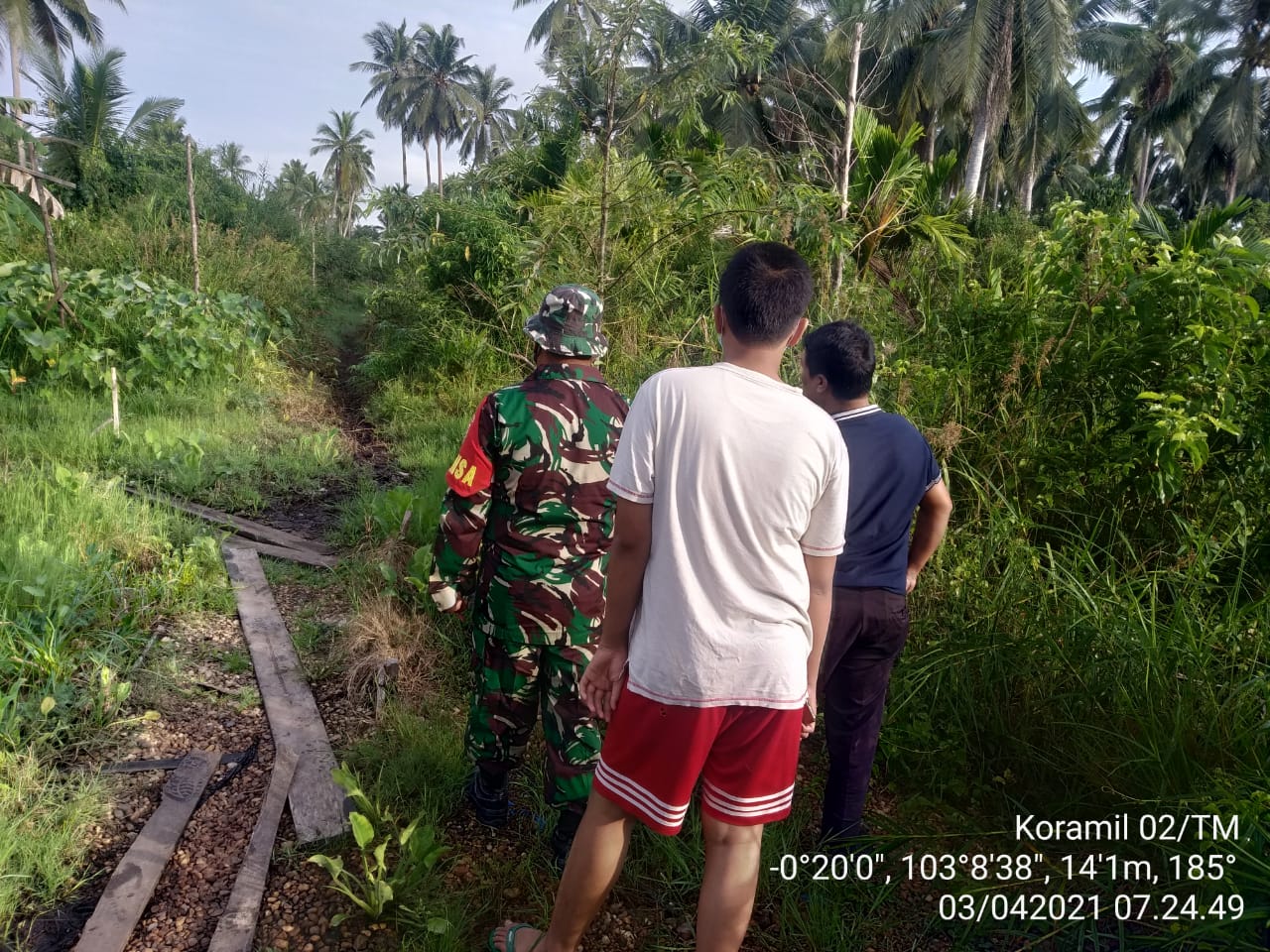Kopka Yuli Hendra Lakukan Patroli Karhutla di Sungai Laut