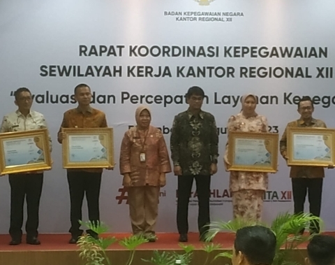 Pelayanan Kepegawaian Inhu Terbaik di Riau Dibuktikan Melalui Penghargaan BKN Award 2023