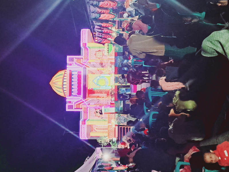 Tingginya Antusias Masyarakat Desa Kuala Alam Pada Penutupan MTQ Tingkat Desa ke VI Tahun 2023.