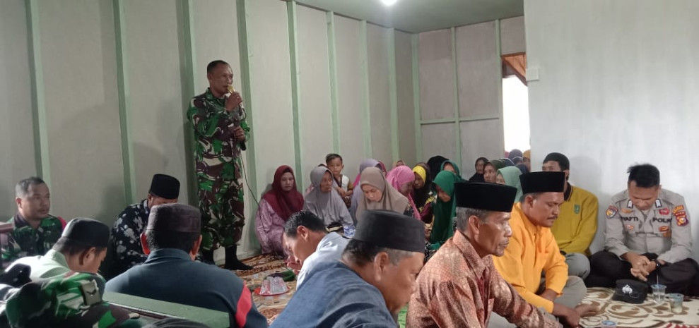 Wujudkan Kepedulian Bersama Warga, Danramil 10/Plg Resmikan Pembangunan Pos Pelayanan Koramil