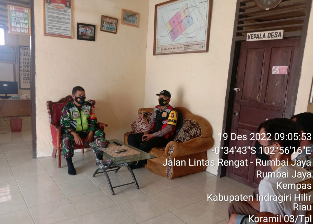 Selalu Kompak, Babinsa 03/Tpl Bersama Bhabinkamtibmas Komsos Dengan Warga Binaan