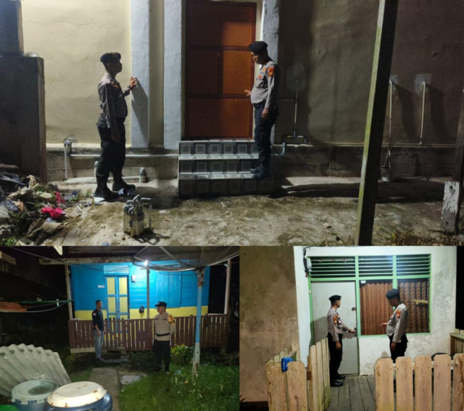 Antisipasi Pencurian, Polsek GAS Intensifkan Patroli Rumah Kosong Yang Ditinggal Mudik