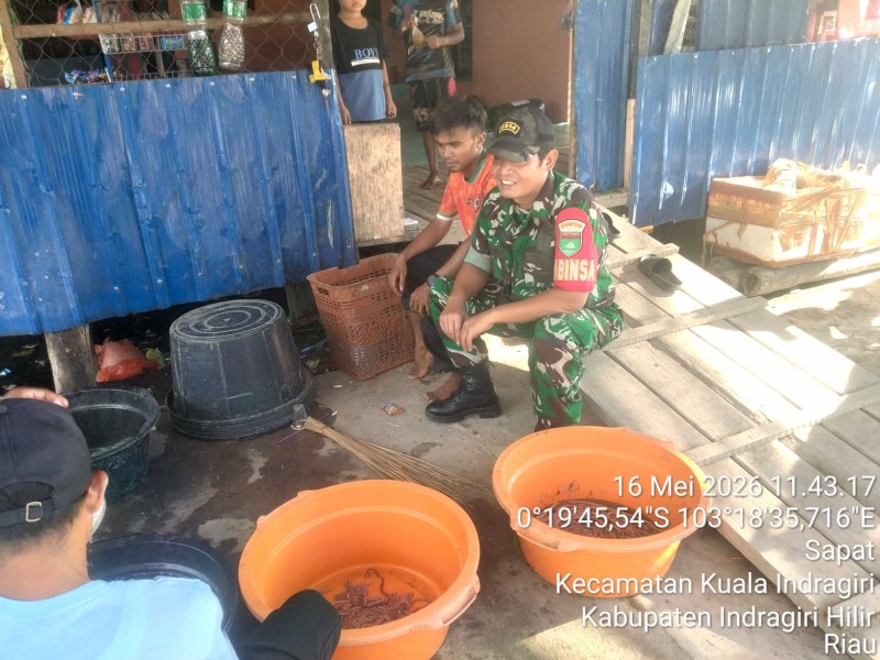 Komsos Di Sapat Jadi Wadah Saling Asah Asih Asuh: Serda Ali B. Harahap, Cinta Tanah Air Dimulai Dari Desa